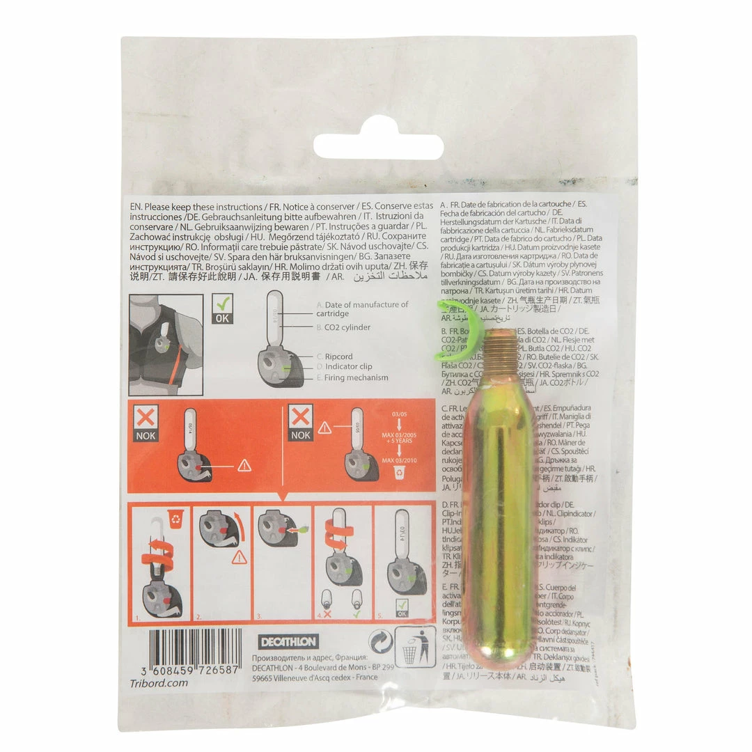 Itiwit Vest 0.4 Oz CO2 Gas Canister Refill Wairgo