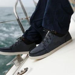 Tribord Men's Leather Boat Shoes Kostalde Rain Sailing