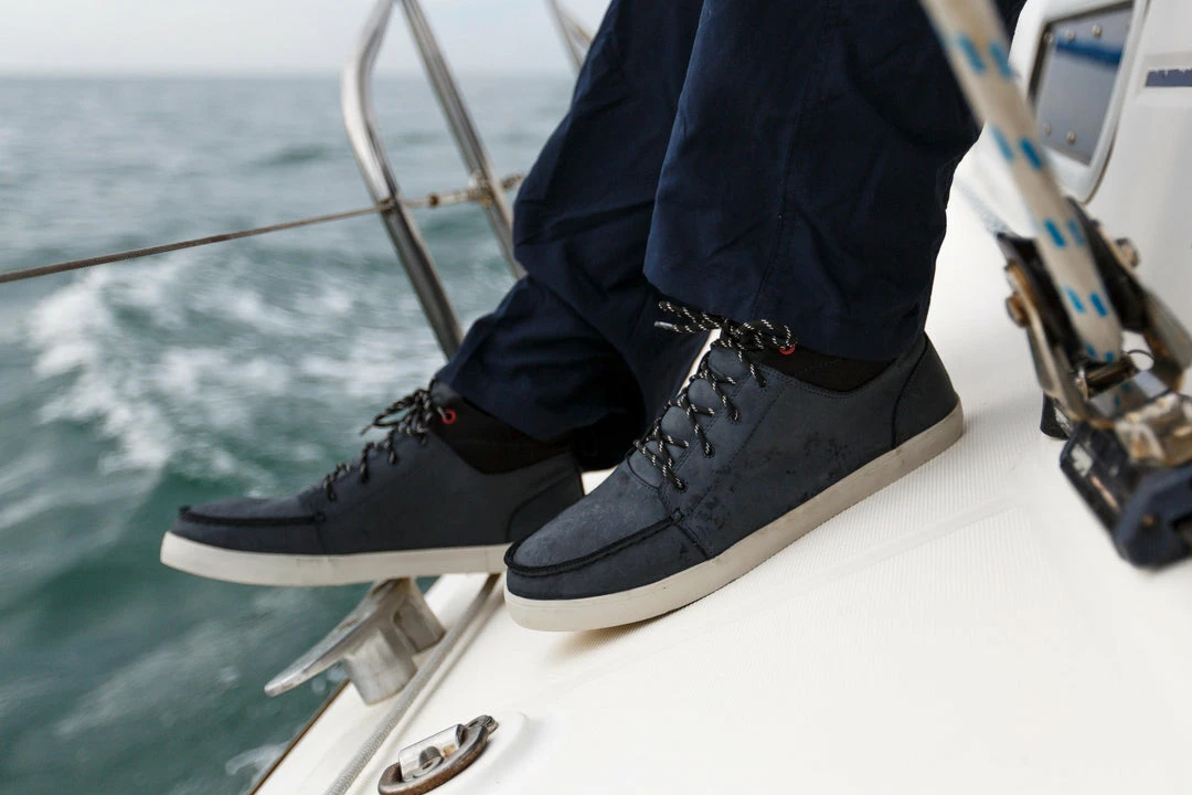 Tribord Men's Leather Boat Shoes Kostalde Rain Sailing