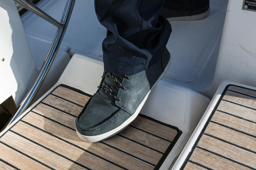 Tribord Men's Leather Boat Shoes Kostalde Rain Sailing