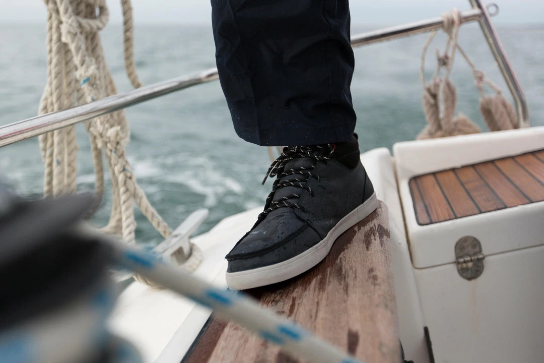 Tribord Men's Leather Boat Shoes Kostalde Rain Sailing