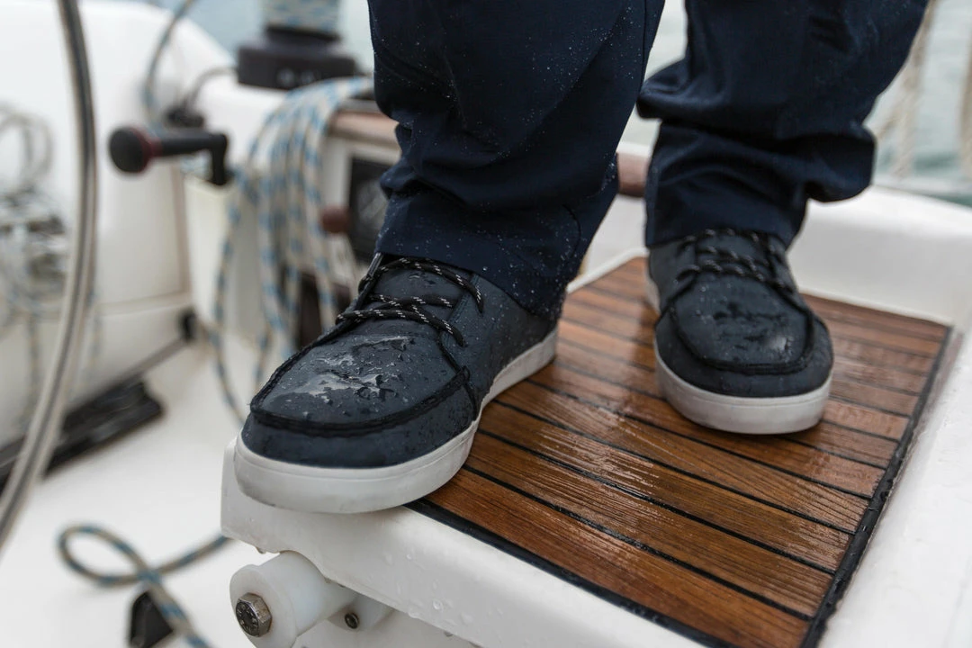 Tribord Men's Leather Boat Shoes Kostalde Rain Sailing