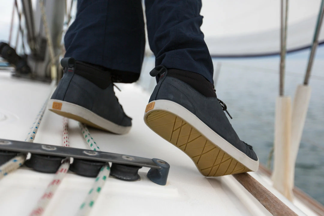 Tribord Men's Leather Boat Shoes Kostalde Rain Sailing