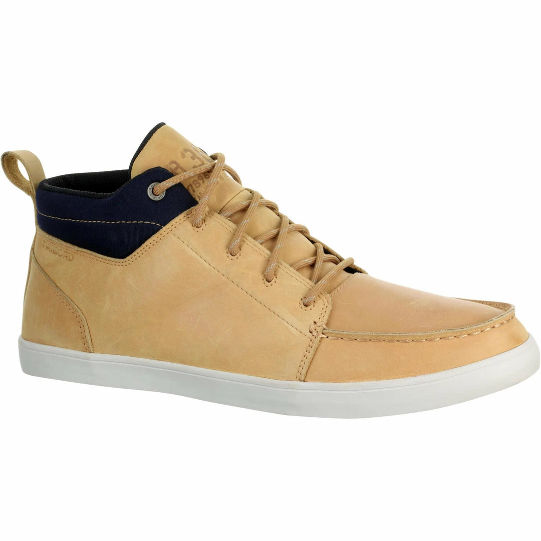 Tribord Men's Leather Boat Shoes Kostalde Rain Sailing