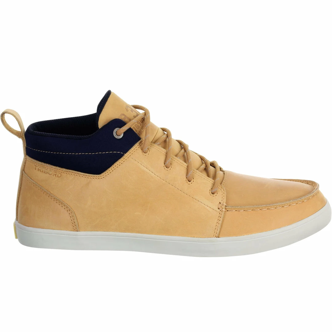 Tribord Men's Leather Boat Shoes Kostalde Rain Sailing