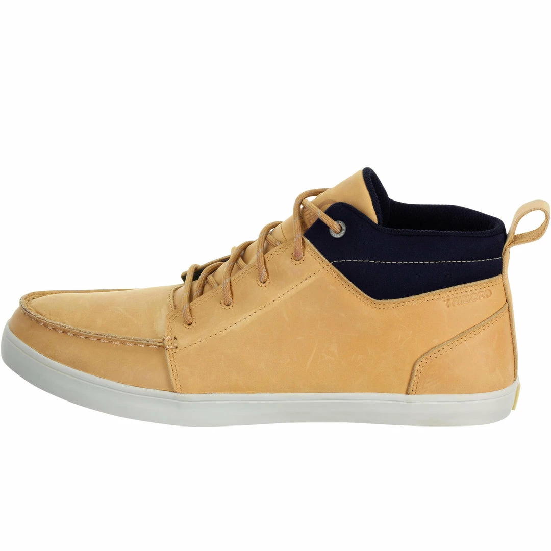 Tribord Men's Leather Boat Shoes Kostalde Rain Sailing