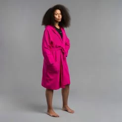 Watko Lightweight Micro Cotton Pool Bathrobe With Hood Swimming