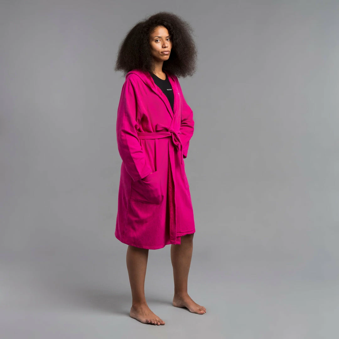 Watko Lightweight Micro Cotton Pool Bathrobe With Hood Swimming