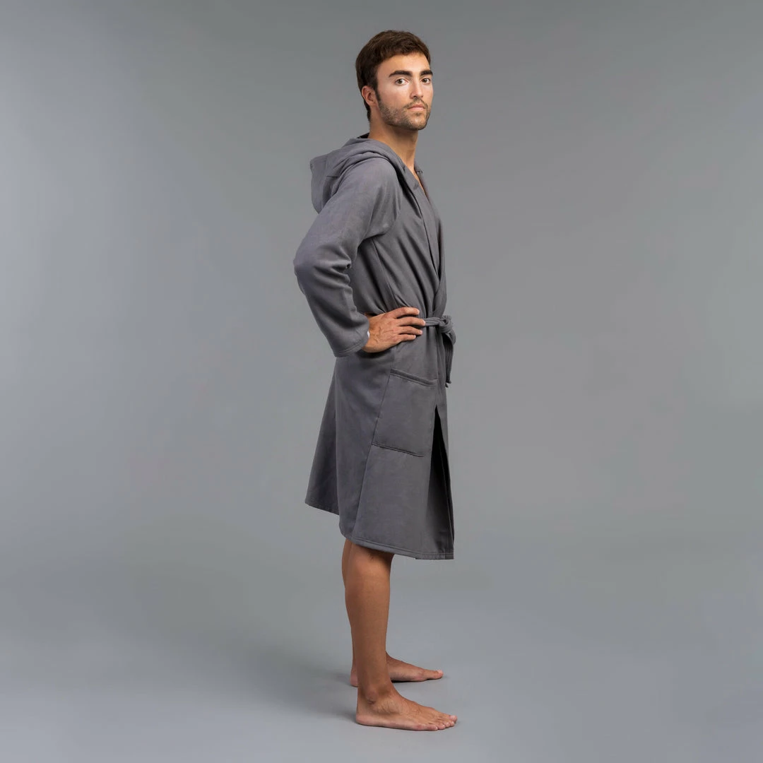 Watko Swimming Compact Microfiber Pool Bathrobe With Hood