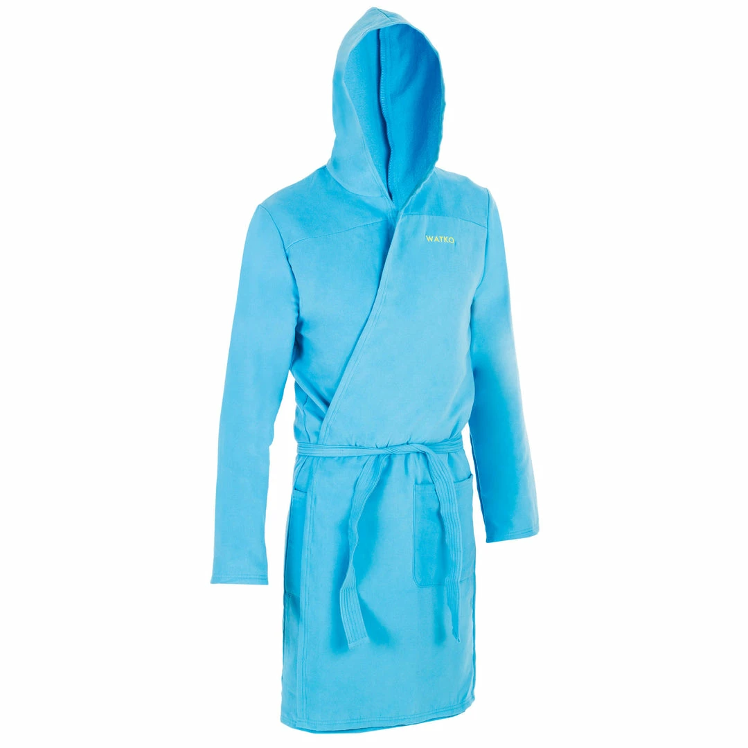 Watko Swimming Compact Microfiber Pool Bathrobe With Hood