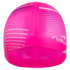 Nabaiji Swimming Silicone Swim Cap TERM BLACK