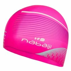 Nabaiji Swimming Silicone Swim Cap TERM BLACK