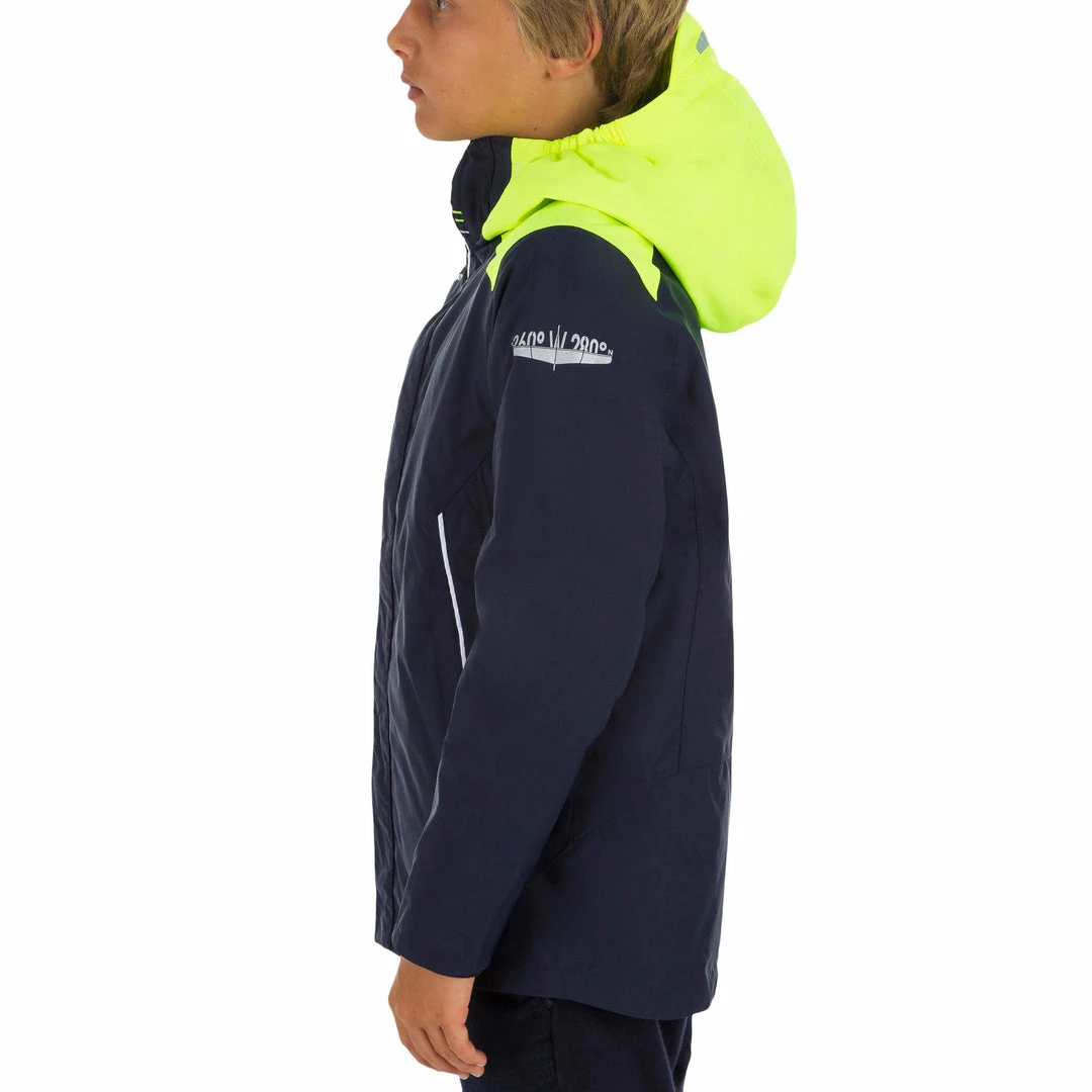Tribord Kids Sailing Jacket Warm And Waterproof Sailing 100 Blue Pink
