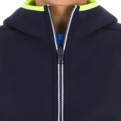 Tribord Kids' Warm Reversible Sailing Fleece 500 - Blue Ocean Navy