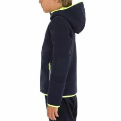Tribord Kids' Warm Reversible Sailing Fleece 500 - Blue Ocean Navy