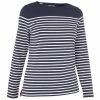 Tribord Sailing Long-sleeved Sailor's T-shirt 100 Blue White