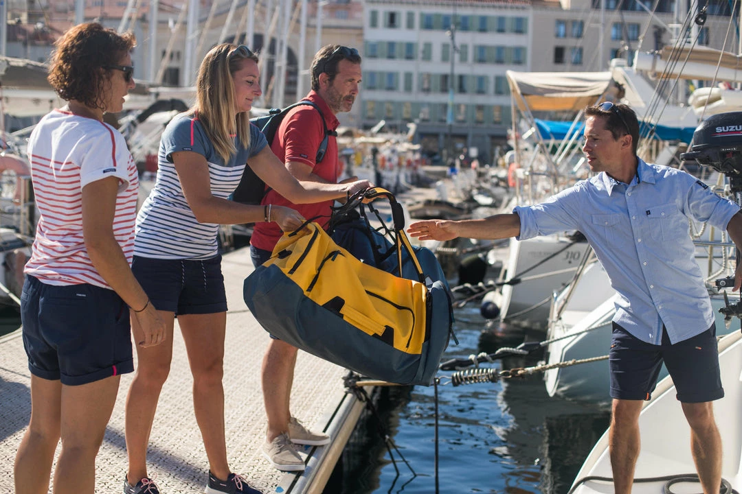 Tribord Short Sleeve Striped Boat Neck Sailing T-Shirt
