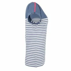 Tribord Short Sleeve Striped Boat Neck Sailing T-Shirt