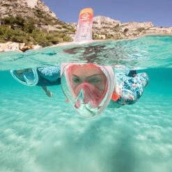 Subea Snorkeling & Scubadiving Adult Easybreath Surface Mask 500 Grey