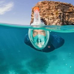 Subea Snorkeling & Scubadiving Adult Easybreath Surface Mask 500 Grey