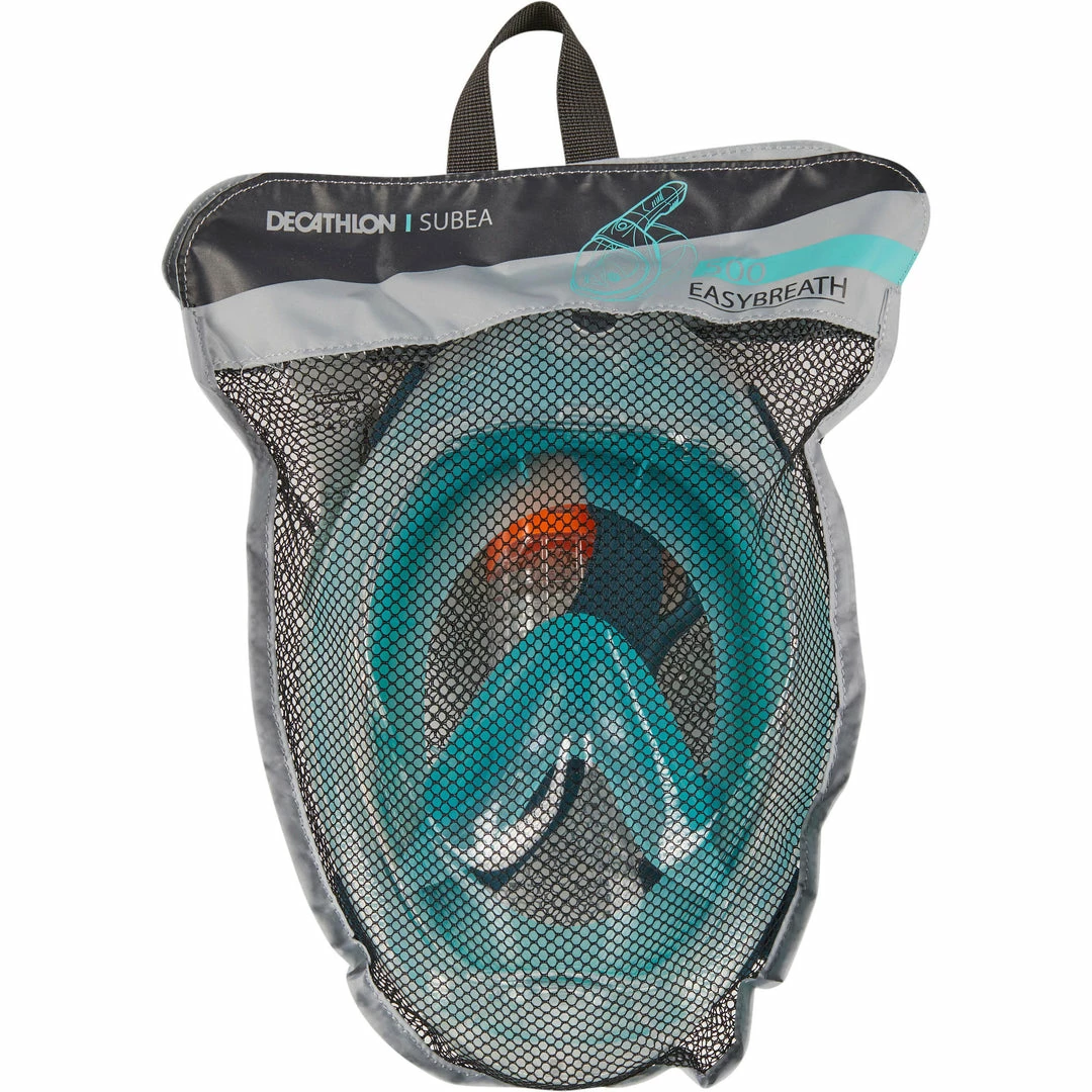 Subea Snorkeling & Scubadiving Adult Easybreath Surface Mask 500 Grey