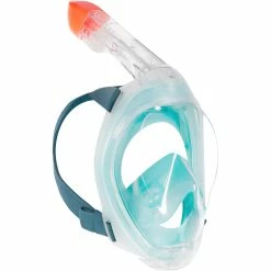 Subea Snorkeling & Scubadiving Adult Easybreath Surface Mask 500 Grey