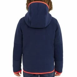 Tribord Kids' Warm Reversible Sailing Fleece 500 - Blue Ocean Navy