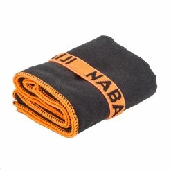 Nabaiji Swimming Microfibre Towel Size S 39 X 55 Cm - Dark Grey