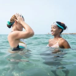 Nabaiji Swimming One-Piece Swimsuit Lila Line Red