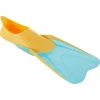 Kids' Snorkelling Fins SUBEA SNK 500 - Pastel Mint And Grey Blue Snorkeling & Scubadiving
