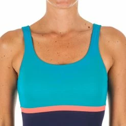 Nabaiji Swimming 1-piece Swimsuit Heva Li Blue Petrol