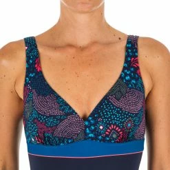 Nabaiji Swimming One-piece Sculpting Swimsuit Kaipearl Triki Leo Black