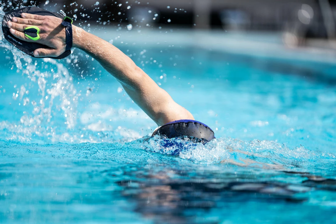 Nabaiji Swimming Paddles Quick-In 500 Size S - Blue Yellow