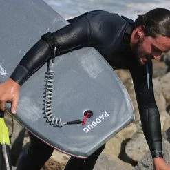 Decathlon Radbug 500 Bodyboard Boogie High Density Foam Composite Stringer 40'' & 41.5'' W/ Biceps Coiler Leash Bodyboarding