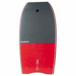 Decathlon Radbug 500 Bodyboard Boogie High Density Foam Composite Stringer 40'' & 41.5'' W/ Biceps Coiler Leash Bodyboarding