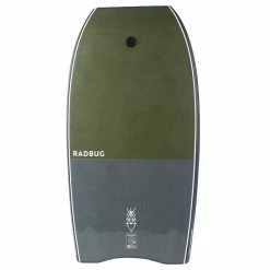 Decathlon Radbug 500 Bodyboard Boogie High Density Foam Composite Stringer 40'' & 41.5'' W/ Biceps Coiler Leash Bodyboarding