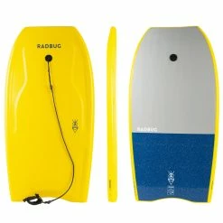 Decathlon Radbug 100 Bodyboard Boogie High Density Foam 36'', 39'' & 42'' W/ Wrist Leash Bodyboarding