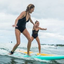 Surfing Decathlon Olaian 100 Foam Soft Surfboard 7'5 80L Concave W/ Handle, Leash & Soft Edge Fins