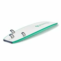 Surfing Decathlon Olaian 100 Foam Soft Surfboard 7'5 80L Concave W/ Handle, Leash & Soft Edge Fins