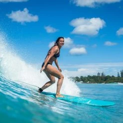 Olaian 500 Foam Surfboard 7'8 75L Curved Triple Stringer W/ Leash & Soft Edge Fins Surfing