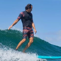 Olaian 500 Foam Surfboard 7'8 75L Curved Triple Stringer W/ Leash & Soft Edge Fins Surfing