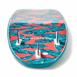 Olaian 500 Foam Surfboard 7'8 75L Curved Triple Stringer W/ Leash & Soft Edge Fins Surfing