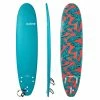 Olaian 500 Foam Surfboard 7'8 75L Curved Triple Stringer W/ Leash & Soft Edge Fins Surfing