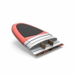 Olaian 900 5'4" Foam Surfboard With 2 Fins Surfing