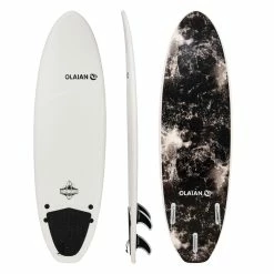 Olaian 900 6' Foam Surfboard Supplied With 3 Fins