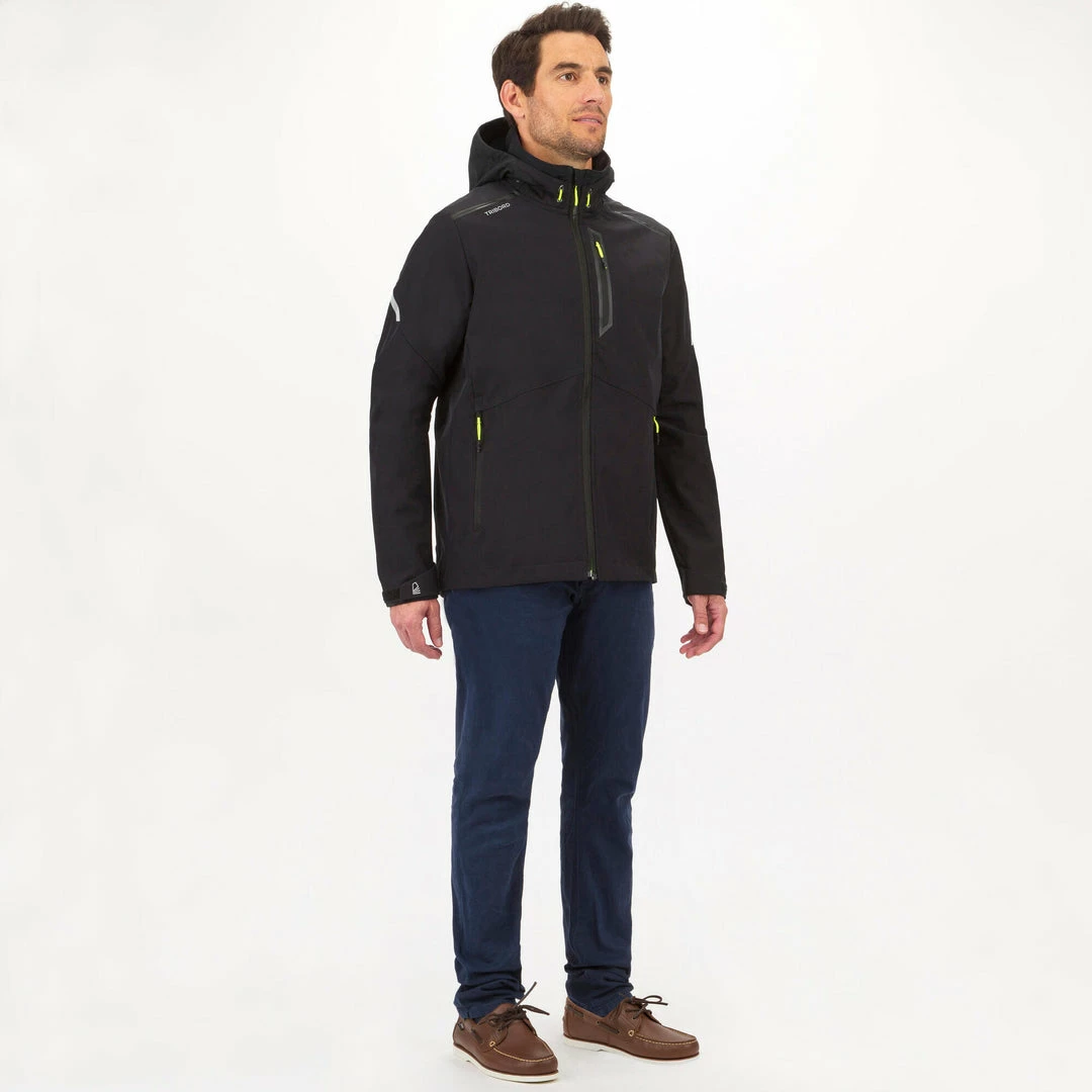 Tribord Sailing Windproof Softshell Jacket 900 - Grey/Black