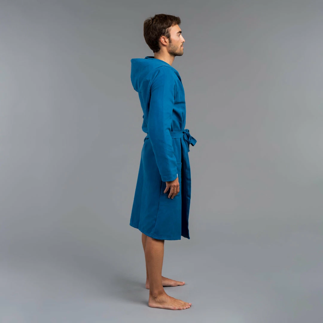 Watko Swimming Compact Microfiber Pool Bathrobe With Hood