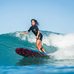 Olaian 500 Foam Surfboard 8'6 95L Curved Triple Stringer W/ Handle, Leash & Soft Edge Fins