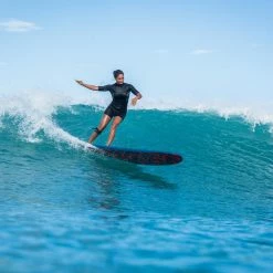 Olaian 500 Foam Surfboard 8'6 95L Curved Triple Stringer W/ Handle, Leash & Soft Edge Fins