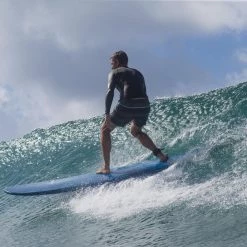 Olaian 500 Foam Surfboard 8'6 95L Curved Triple Stringer W/ Handle, Leash & Soft Edge Fins